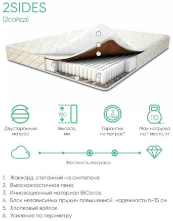 Матрас Askona Balance 2Sides 90x200