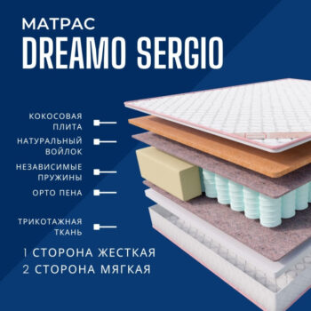 Кровать Modena 160 кремовая + матрас Sergio - Image 2