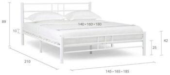 Кровать Chris 160 белая + матрас Oscar - Image 8