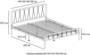 Кровать Рамона 180 кремовая + матрас Oscar - Image 9