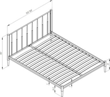 Кровать Глория 160 бронзовая - Image 8