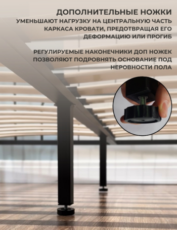 Кровать Рамона 180 черная + матрас Sergio - Image 4
