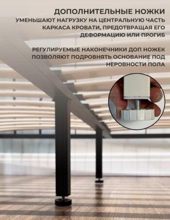 Кровать Chris 180 белая + матрас Sergio - Image 5