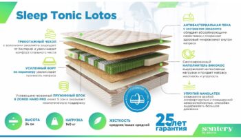 Матрас Askona Sontery Sleep Tonic Lotos 160x200
