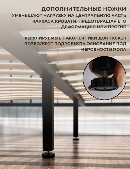 Кровать Марсела 160 черная — изображение 3
