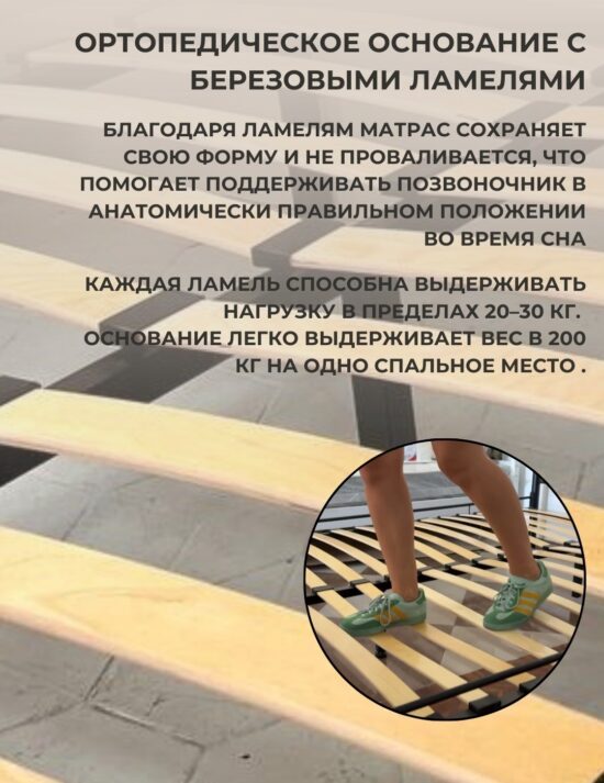 Кровать Chris 180 белая + матрас Sergio — изображение 3