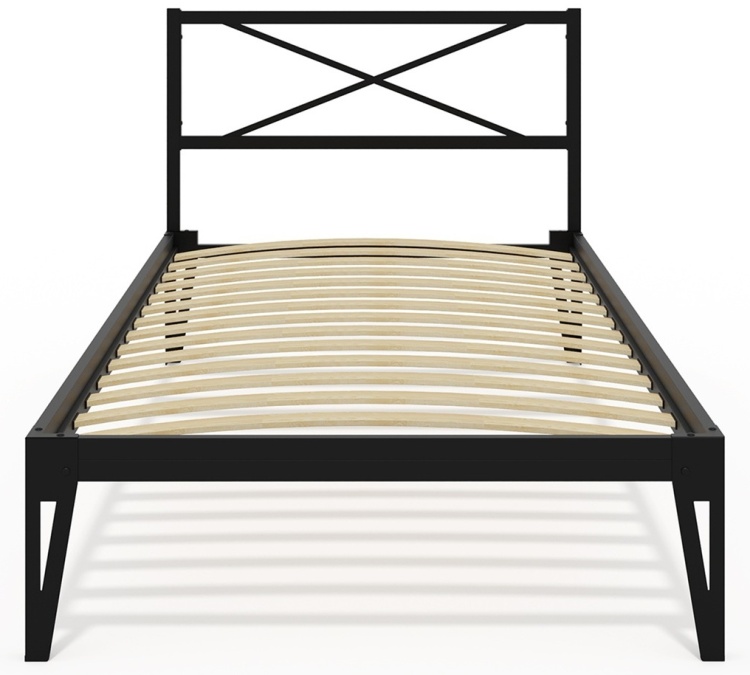 Кровать Dreamo Тея + Матрас Oscar, 90x200, черный — изображение 3