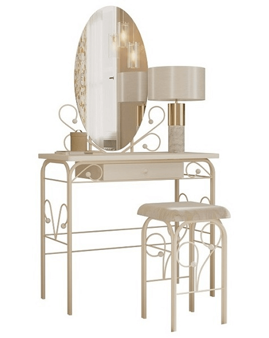 Dreamo Туалетный столик Версаль с банкеткой белый