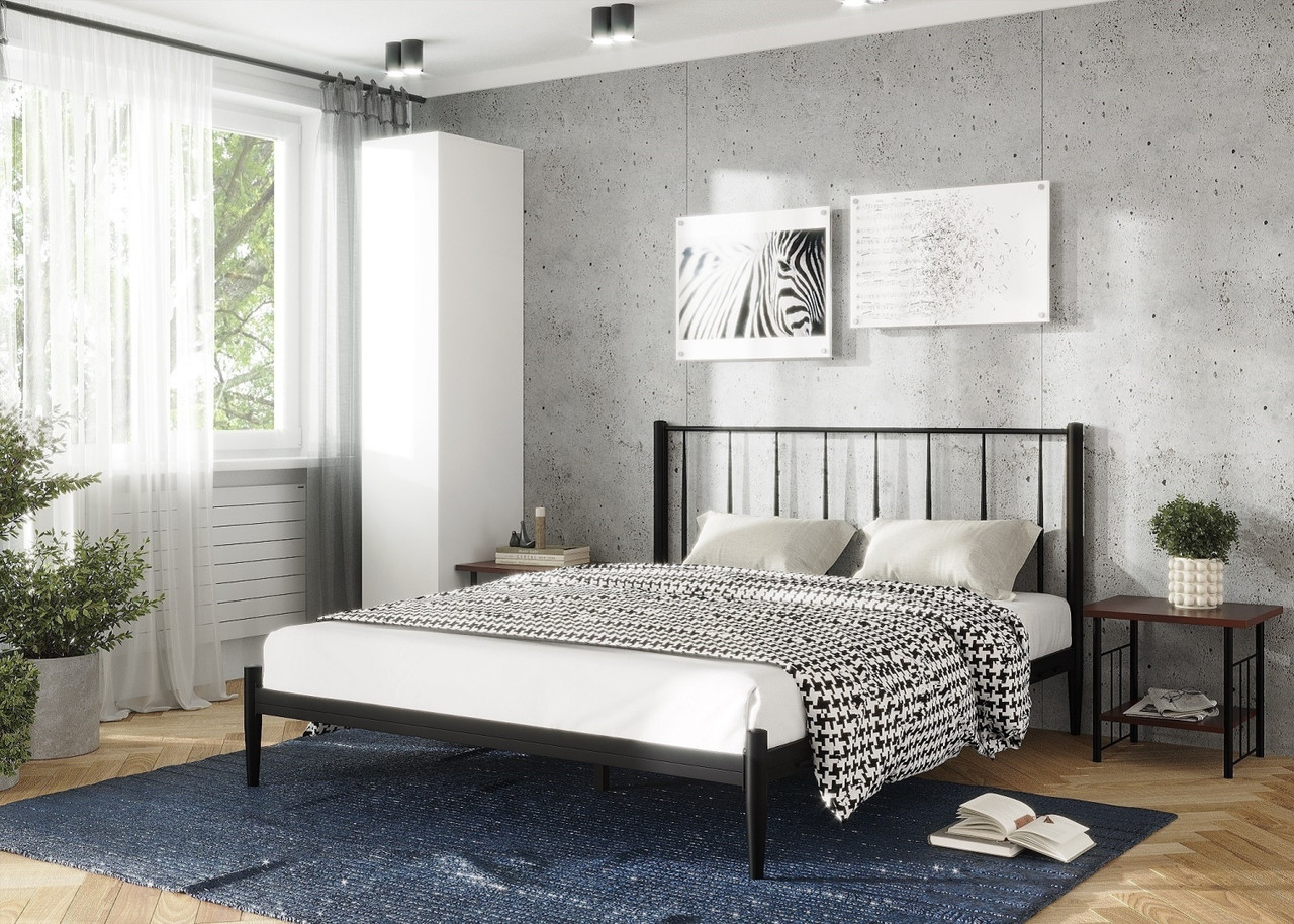 Кровать Глория 160 Черная