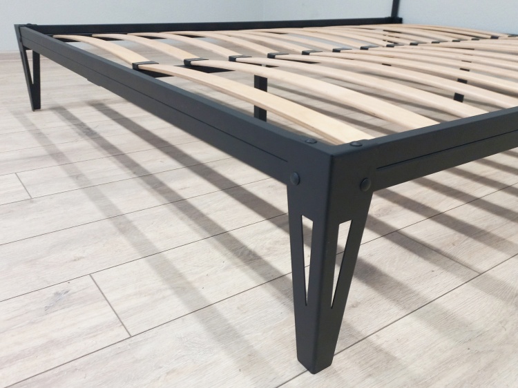 Кровать Dreamo Тея, 140x200, черный — изображение 2