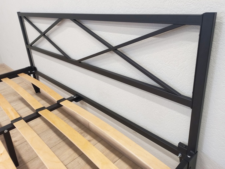 Кровать Dreamo Тея, 140x200, черный — изображение 8