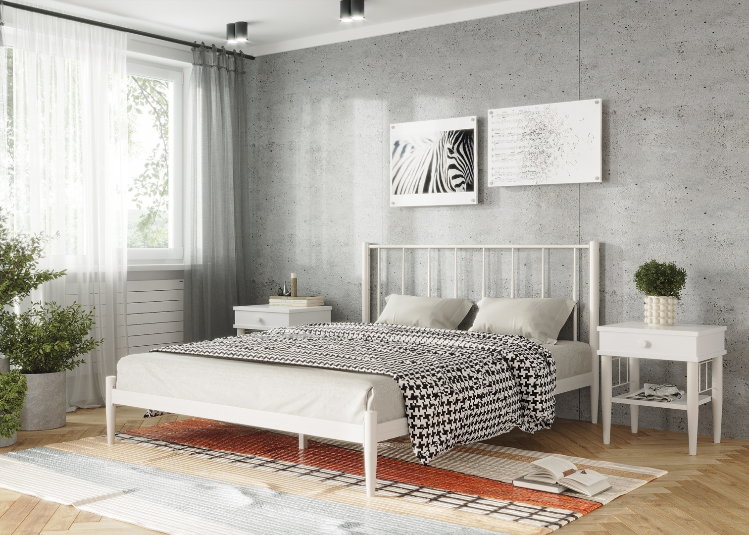 Кровать Глория 160 кремовая