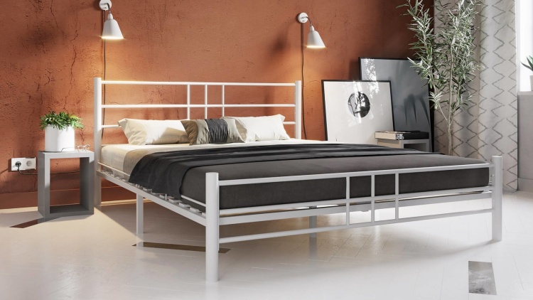 Кровать Askona Chriss + матрас Balance 2 Sides, 180x200, белый — изображение 2