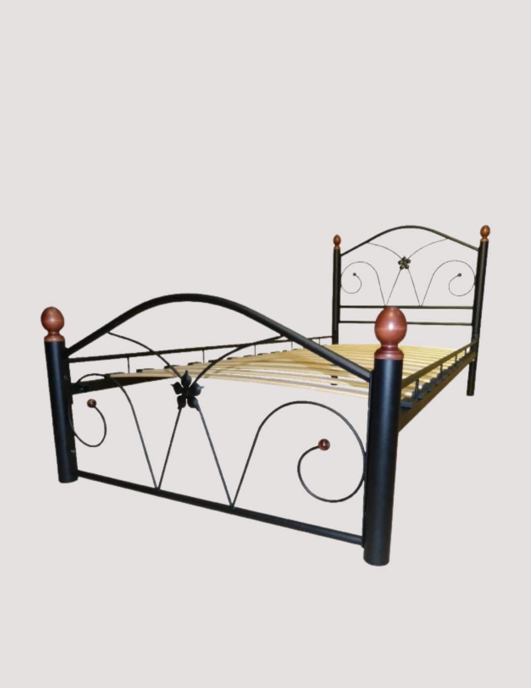 Кровать Селена 90 черная металл