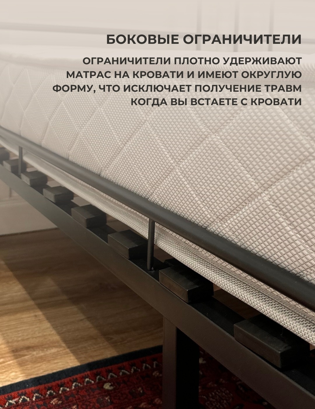 Кровать Dreamo Chris Bruno 180x200 см, черный — изображение 4